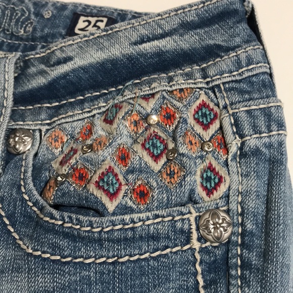 MISS ME Mid-Rise Cuffed Capri size 25 - Picture 7 of 12